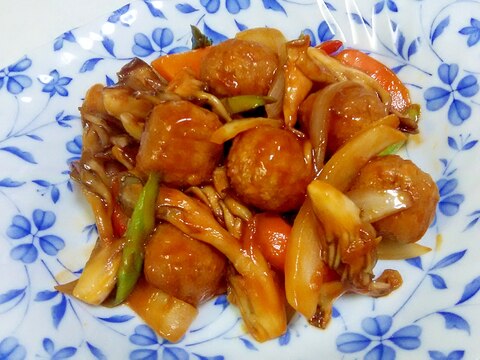 鶏団子と色んなお野菜のケチャップ炒め＋＋